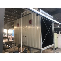 低噪音型350吨横流式方形冷却塔供应