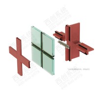 西创系统精制钢直角钢幕墙型材-T型钢